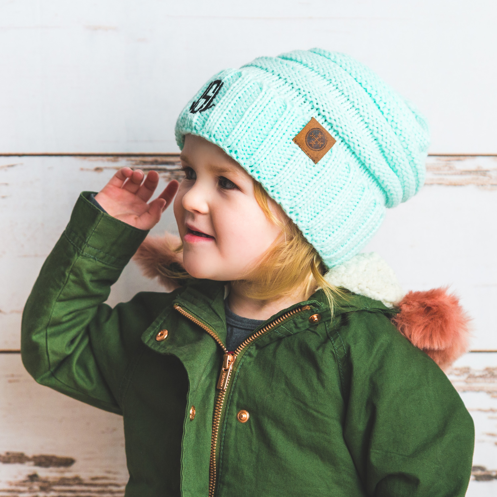 "Making It Personal" Personalized Monogramed Kid Beanies!