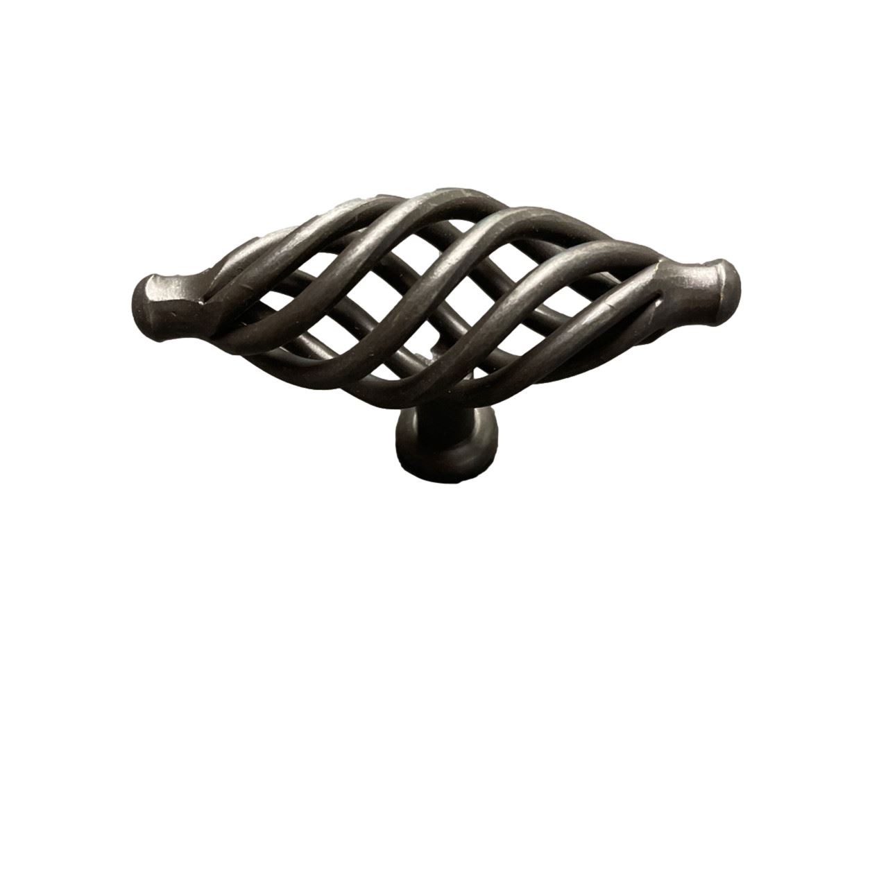 3-3/8" Birdcage Knob Wrought Iron