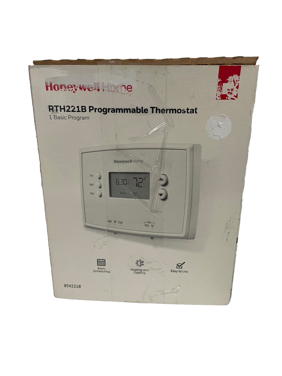 HONEYWELL RTH221B DIGITAL DISPLAY PROGRAMMABLE THERMOSTAT