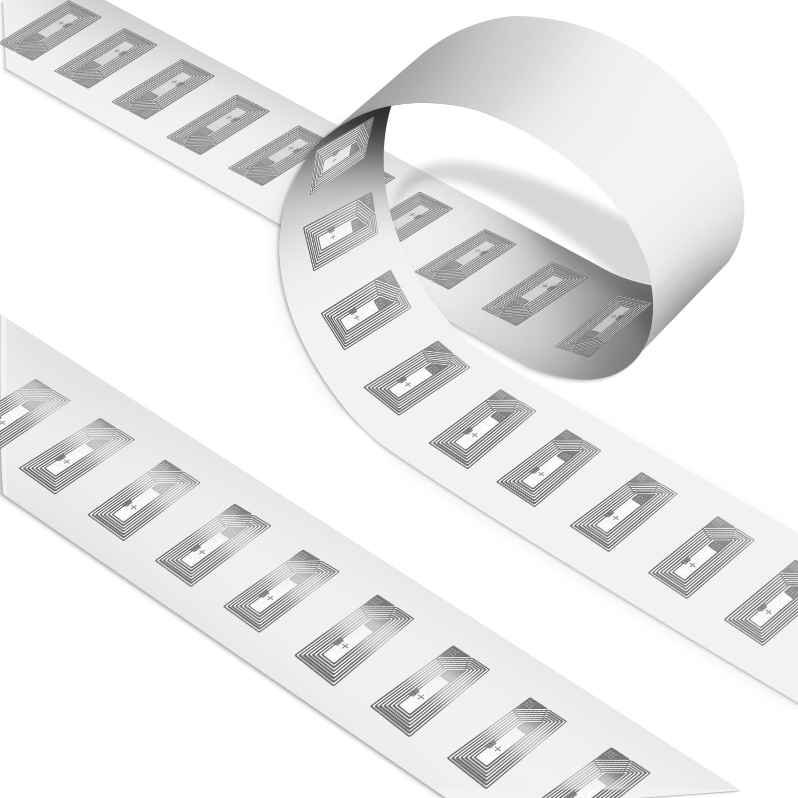 40 Pcs NFC Tags Sticker with Original NTAG213 2.2 cm x 1.8 x 0.8 cm, White