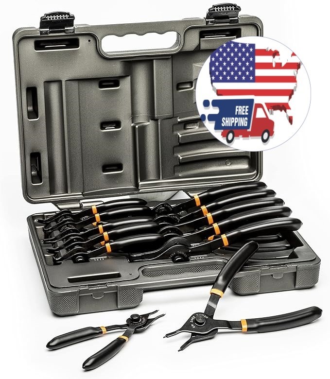 Alicates para anillos elásticos, puntas fijas para uso profesional diario NEW US