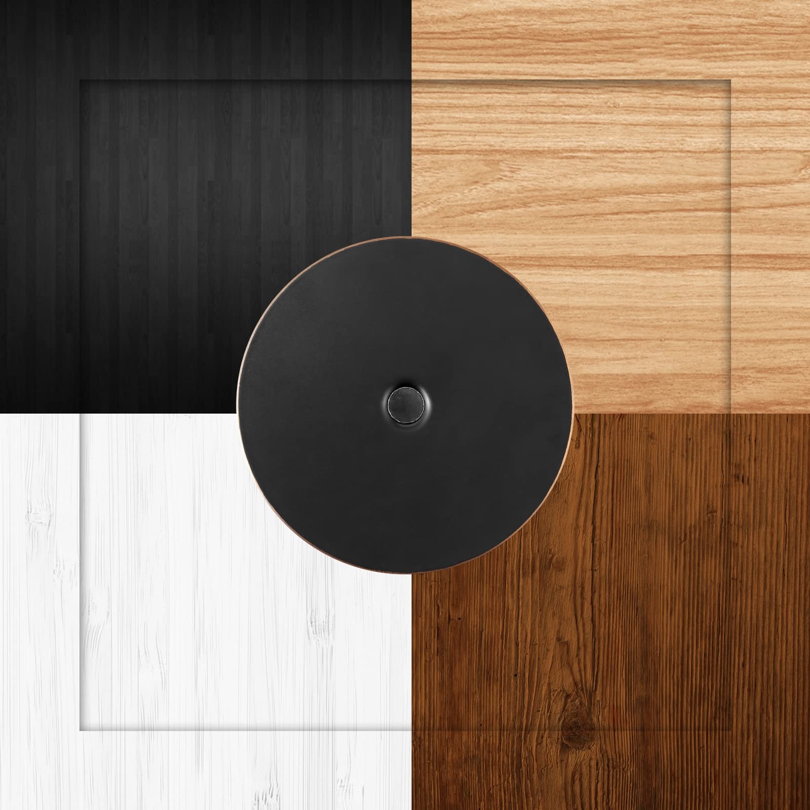 NAUBEA 1 Pack Door Hole Cover Plate Oil Rubbed Bronze