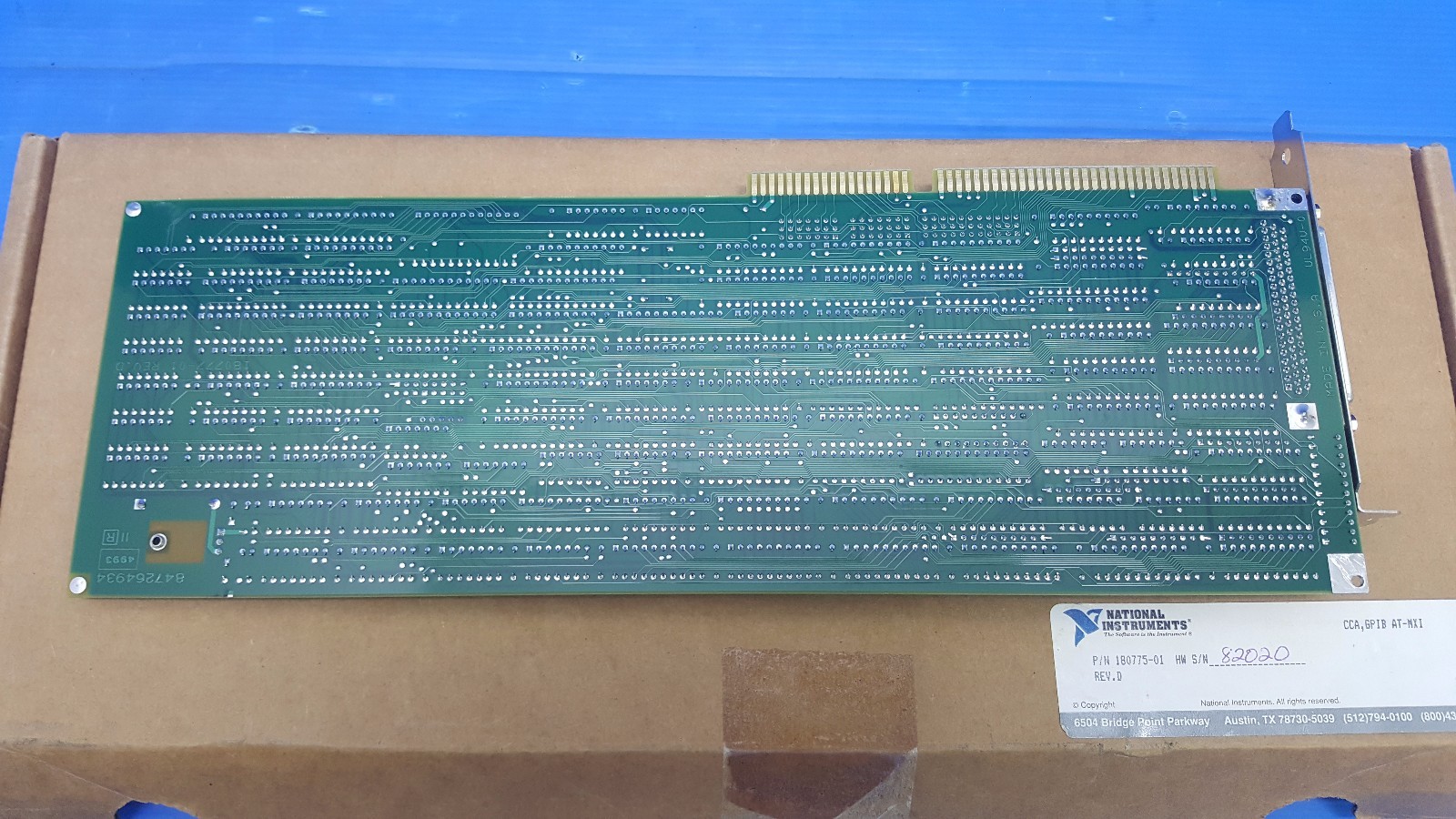 National Instruments AT-MXI Interface Bus Card Board 180775-01