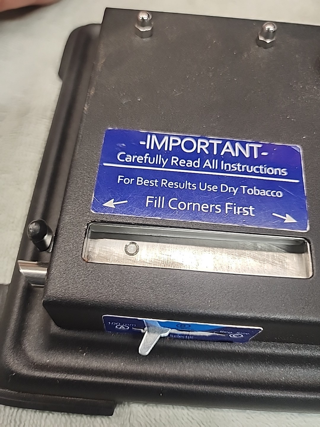 Manual Cigarette Rolling Machine Used Working Smooth All 3 Sizes