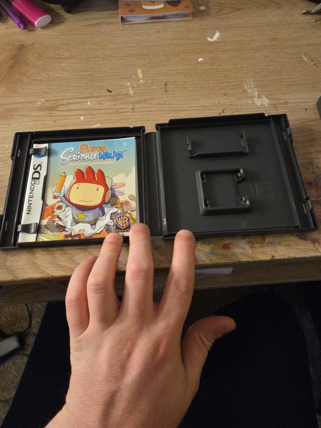 Super Scribblenauts Nintendo DS, 2010 CASE and MANUAL only No Game