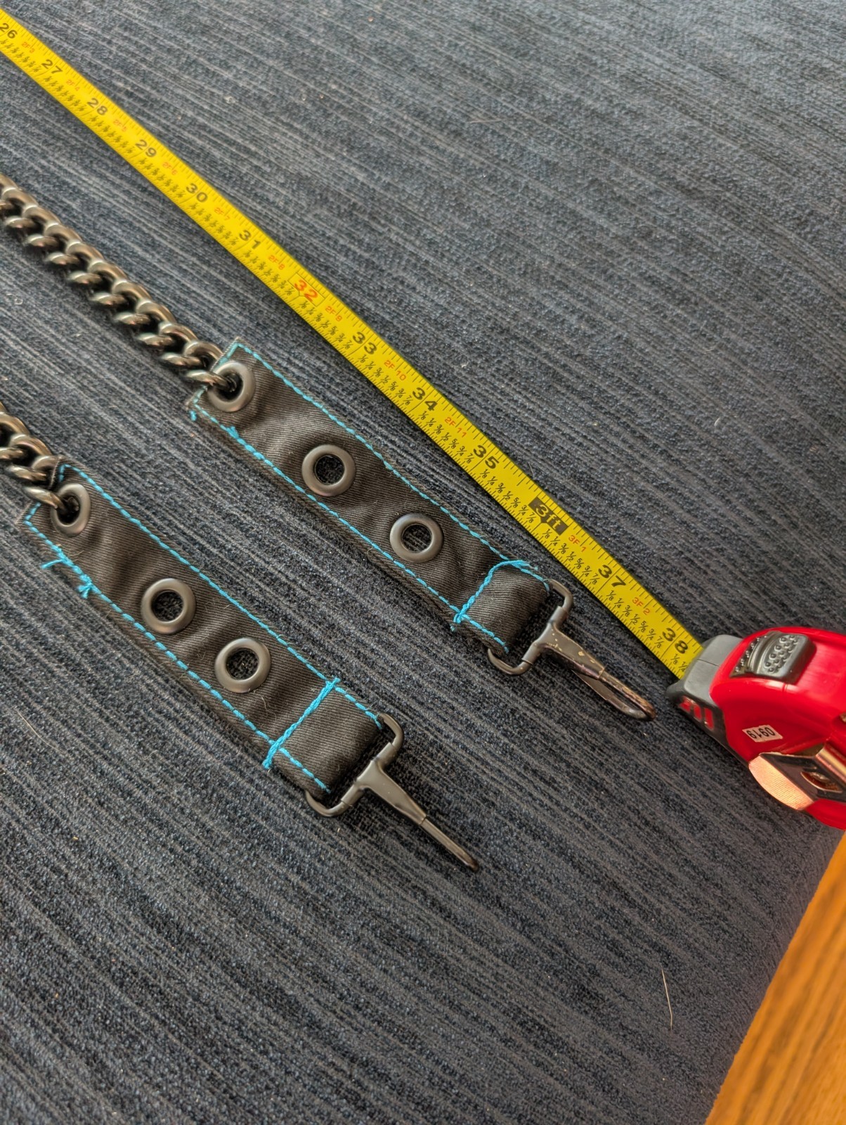 Vintage Tripp NYC Bondage Pants Replacement Chains Straps ONLY Black Blue Thick