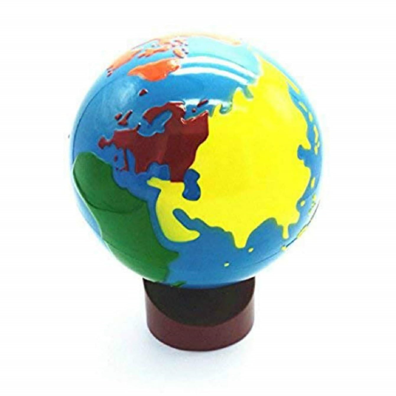 Baby Earth Globe Toys Montessori Earth Globe Plastic and Wood Material Learn ...
