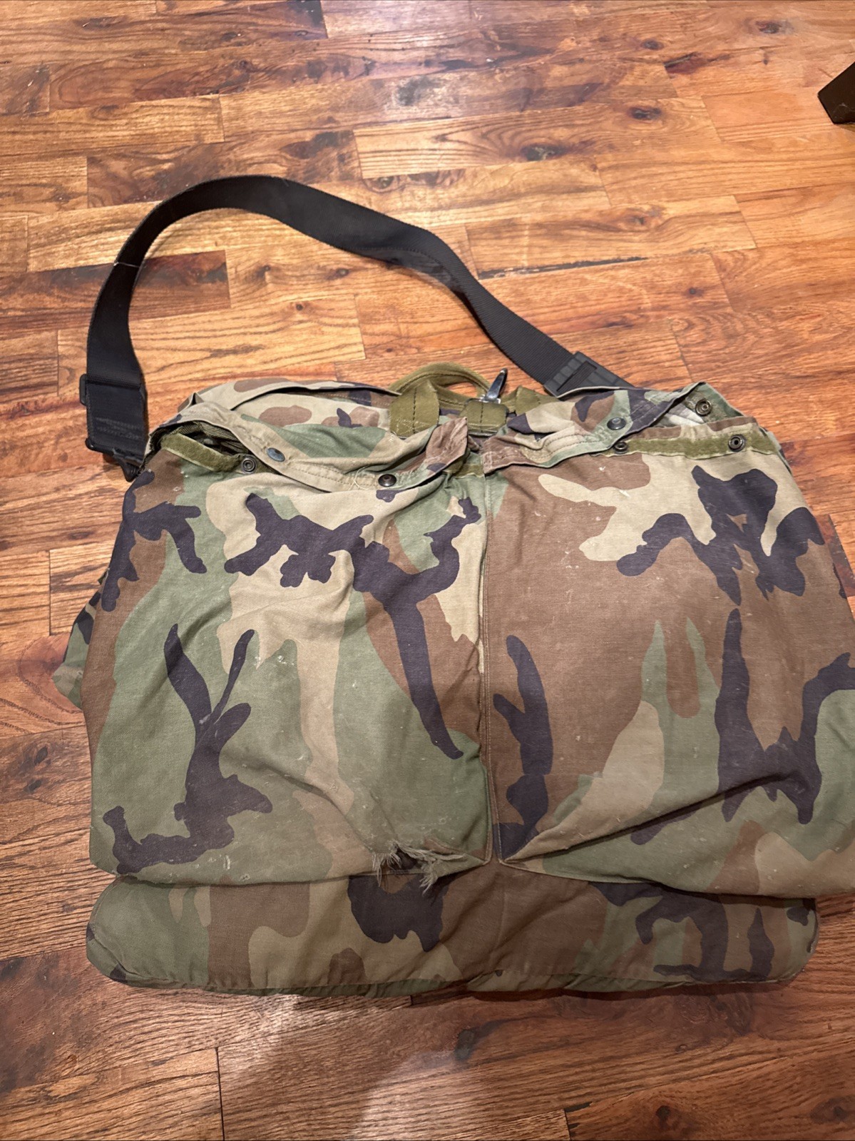 US Military HGU-56/P Flyers Helmet Bag Woodland M81 BDU Camo Sack Army