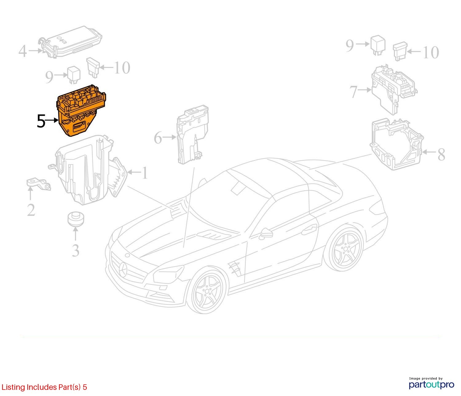 2014 Mercedes E350 OEM Front SAM Module A2129006924