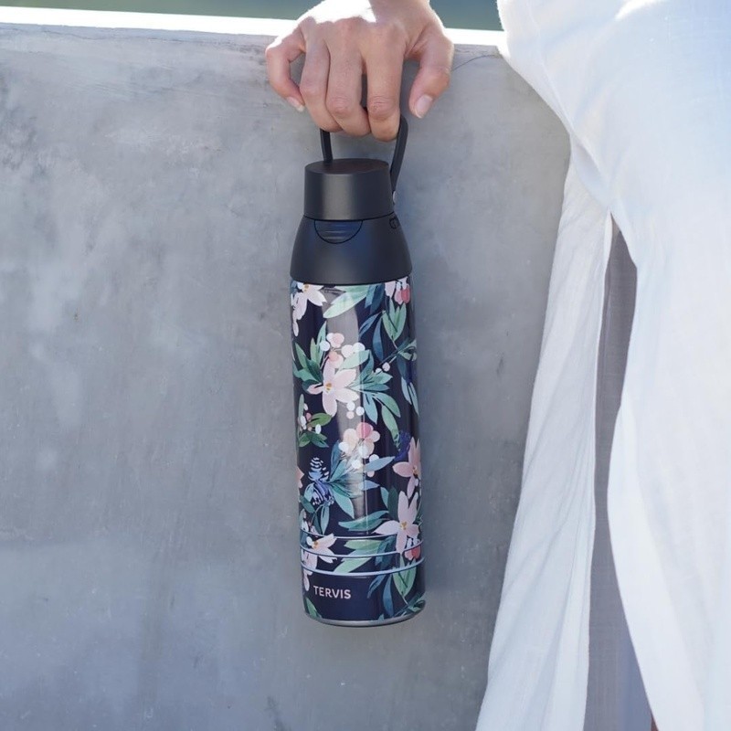 Insulated Stainless Steel Water Bottle Chug Straw Spout Travel Hydration 26oz US