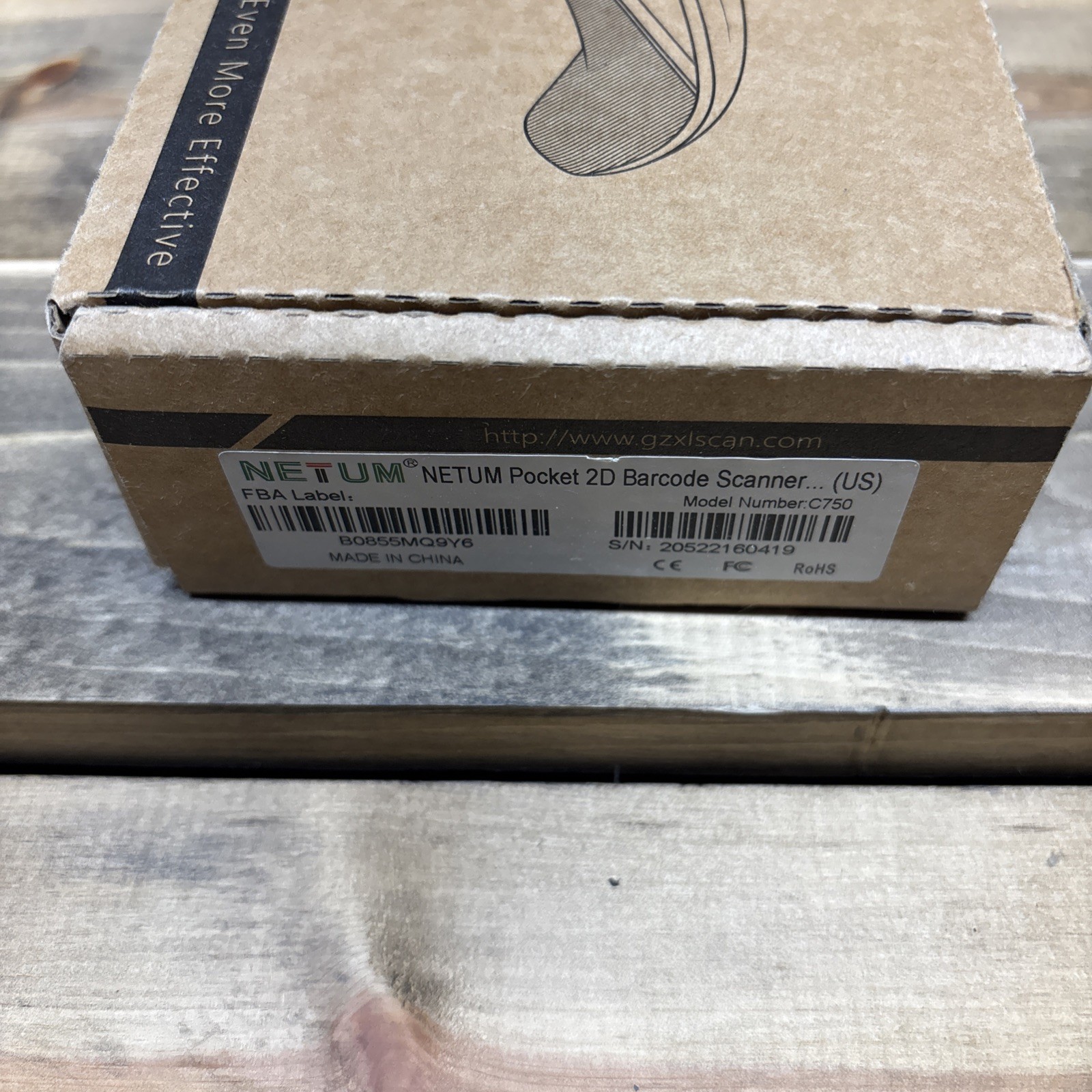 NETUM Mini Barcode Scanner/QR Code Scanner Model C750 New Open Box