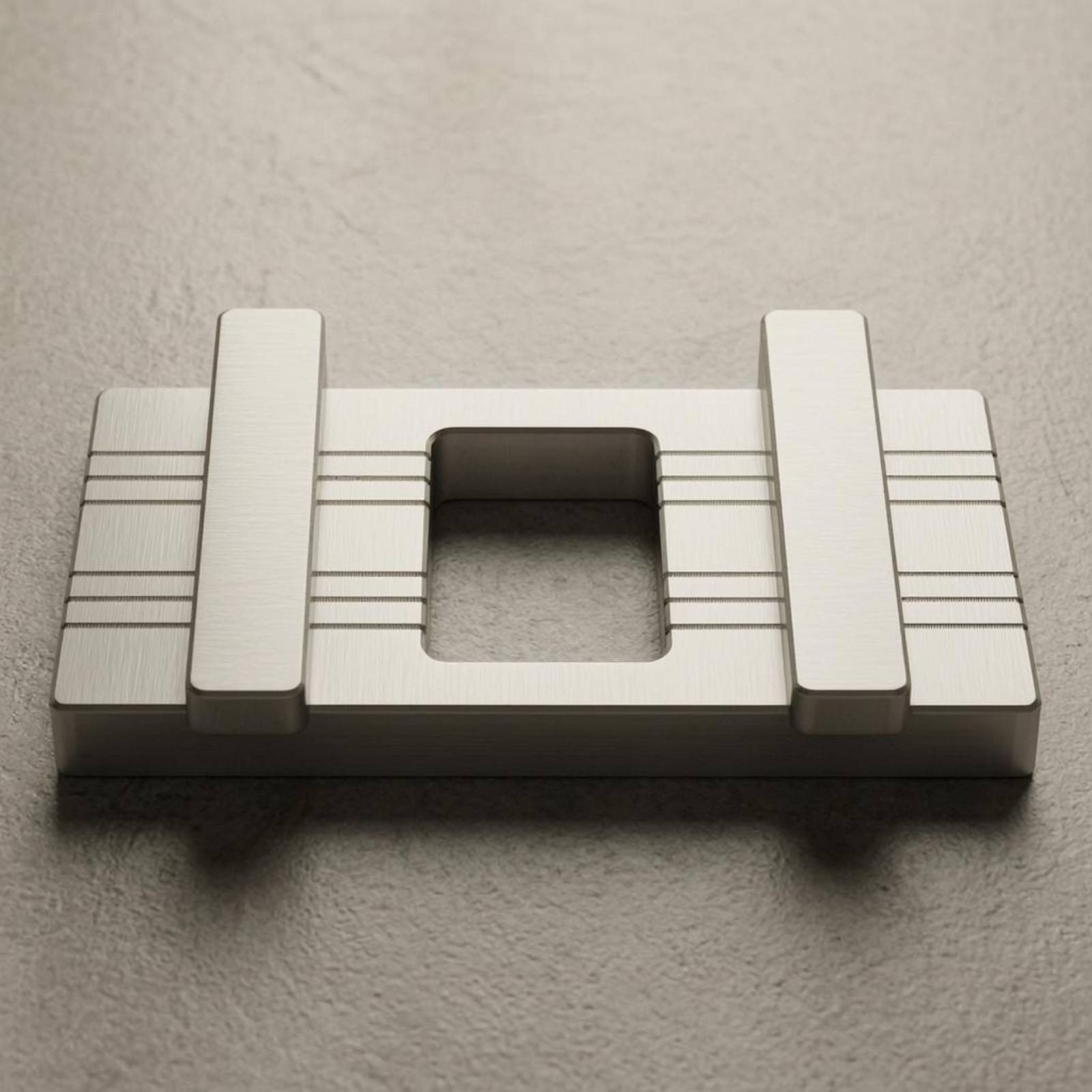 Attractive Docking Plate Double-Sided Groove Rectangular Aluminum Plate