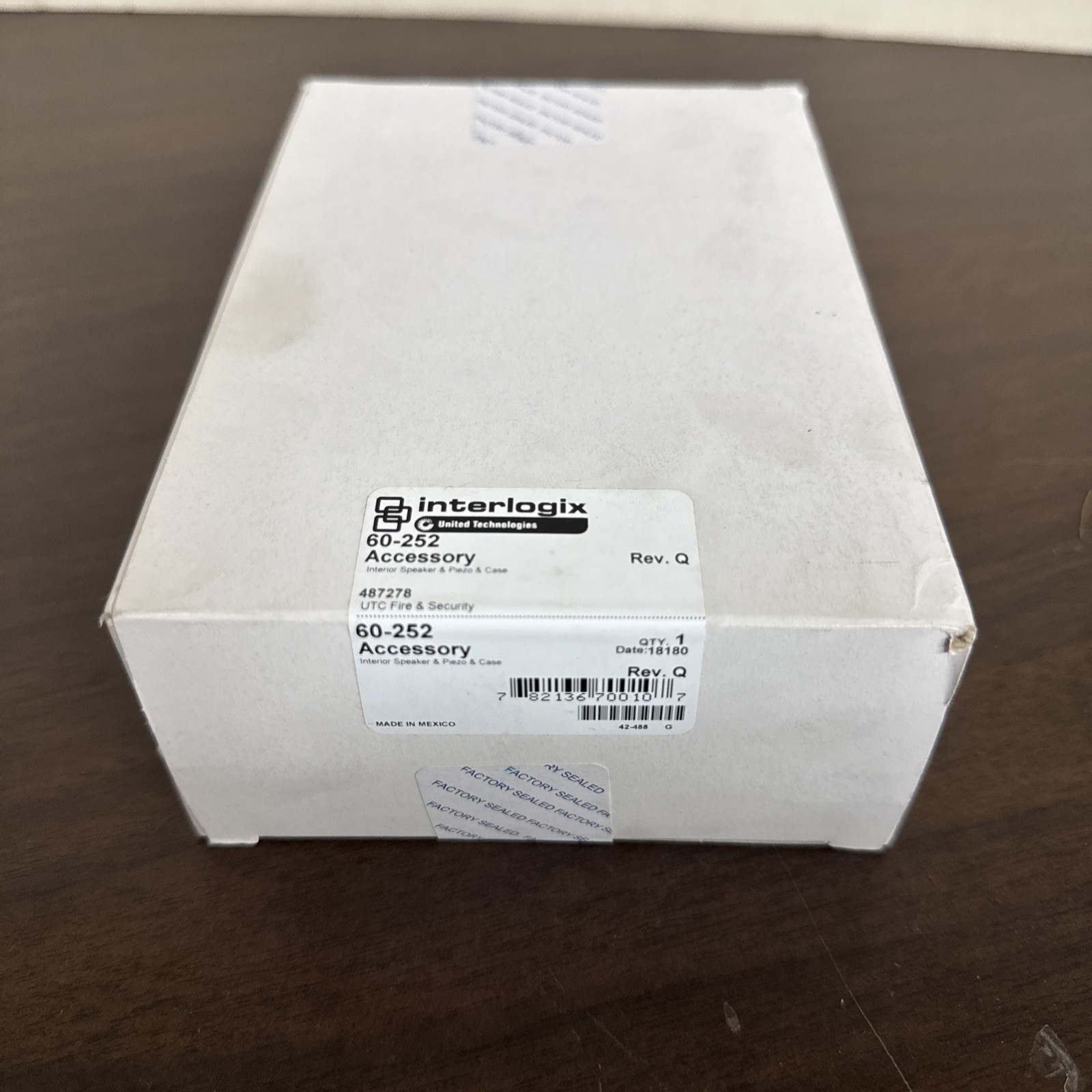 NEW Interlogix 60-252 Accessory Interior Speaker & Piezo & Case