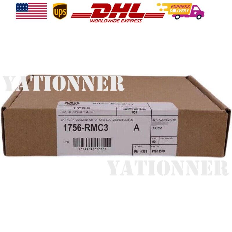 New AB 1756-RMC3 /A ControlLogix 3-Meter Fiber Cable Surplus SEALED 1756RMC3