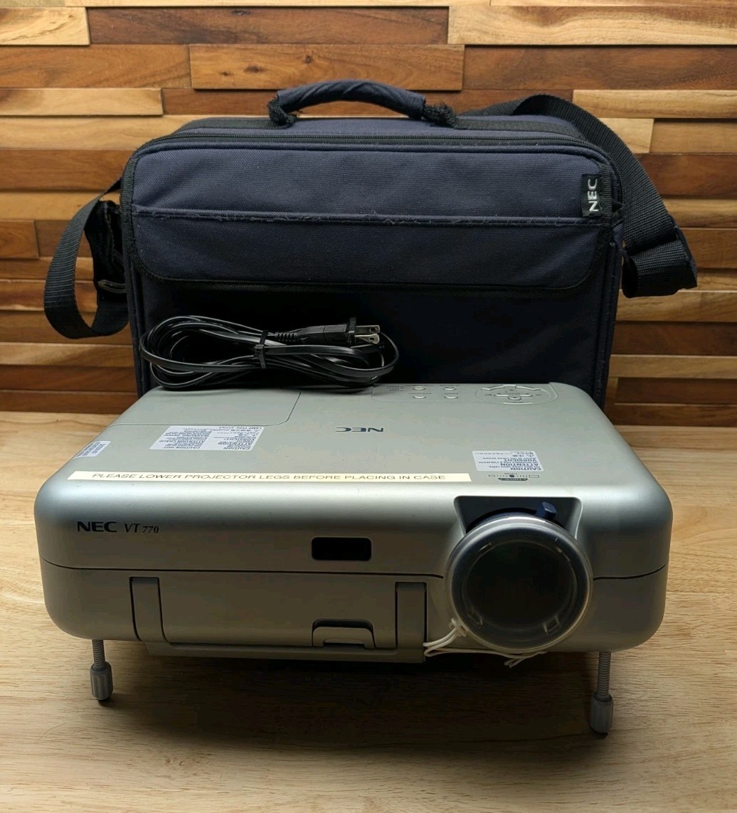 NEC VT770 Desktop Home Theater Projector Gray VGA USB S-Video