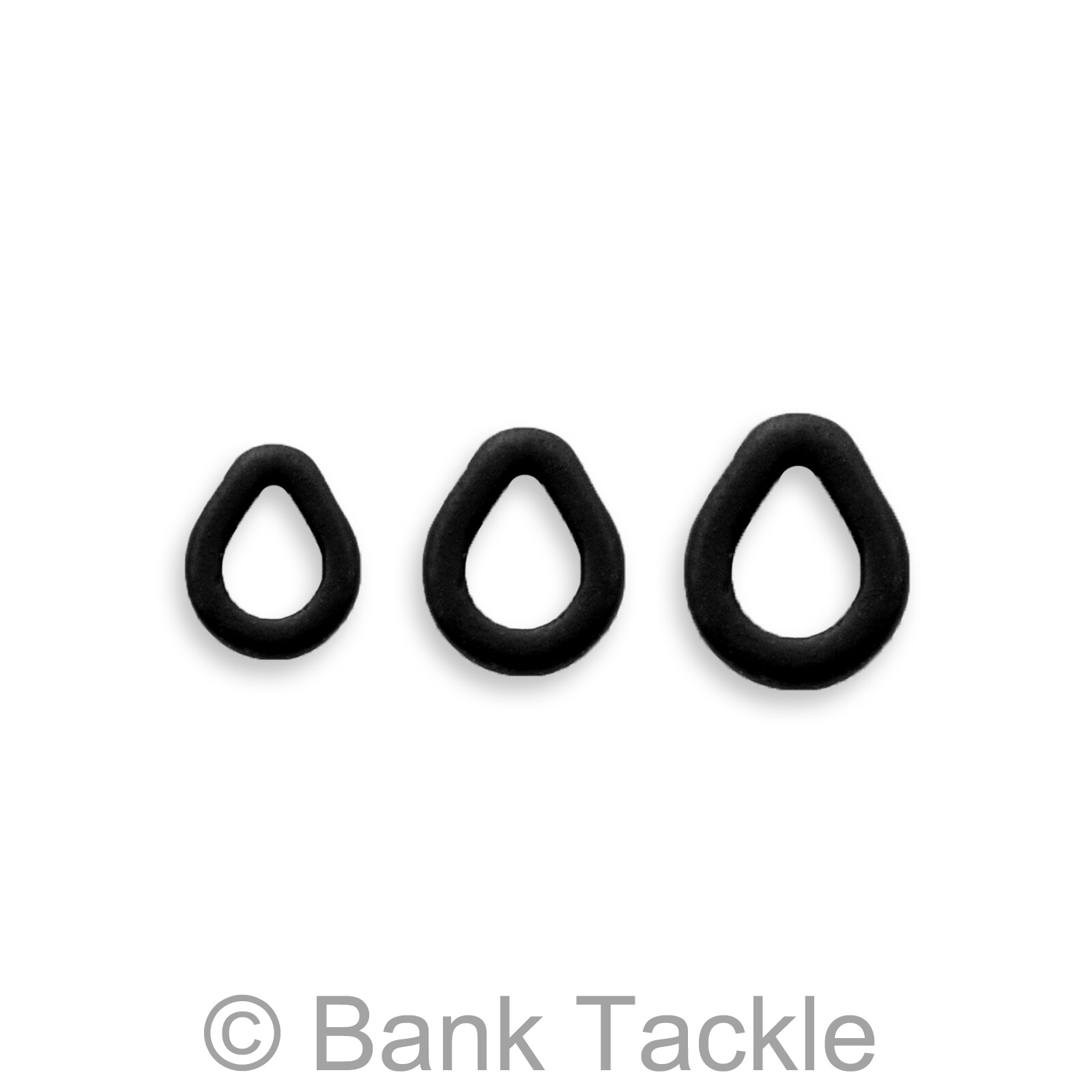 Tear Drop Rig Rings. Carp Fishing Terminal Tackle. Use on Hook or Hair. 3 Sizes