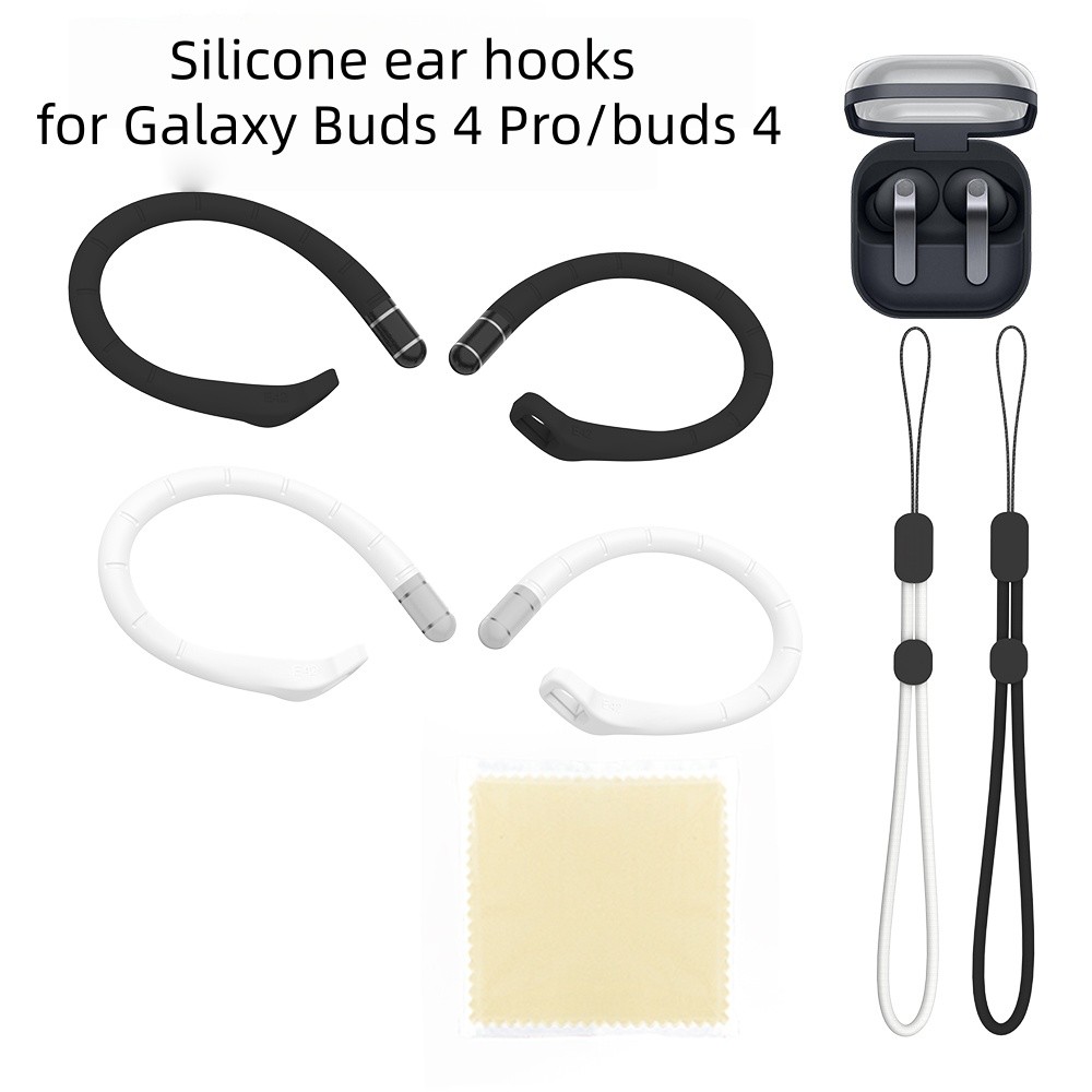 Silicone ear hooks for Samsung Galaxy Buds 4 Pro/Buds 4 - Shockproof, Drop-proof