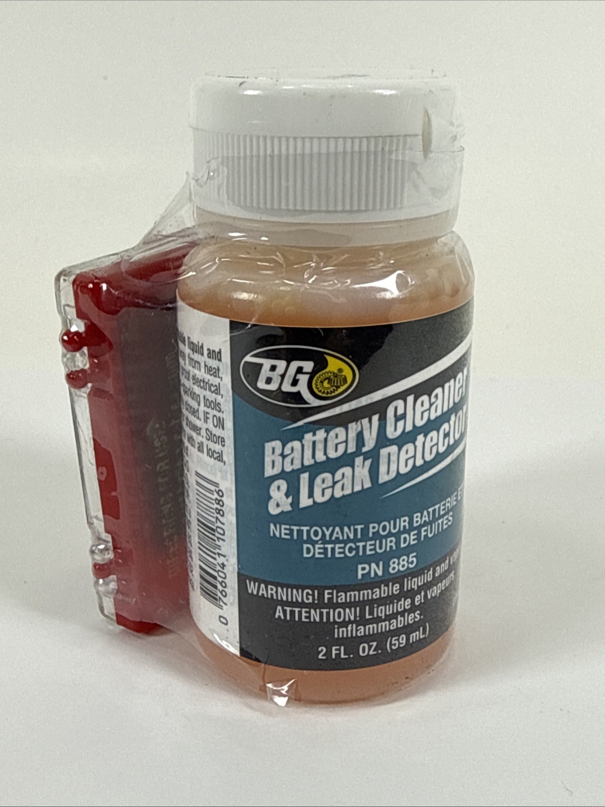 BG BATTERY CLEANER AND LEAK DETECTOR with Battery Post Pads - NEW