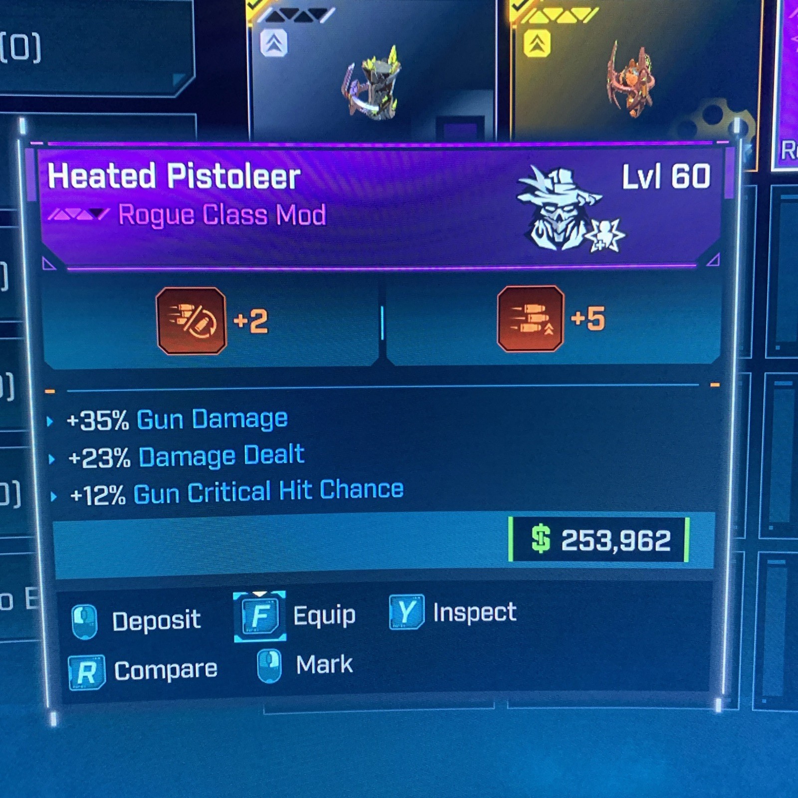 Borderlands 4⭐️LVL 60 DLC C4SH PISTOLEER CLASS MOD DAMAGE STATS⭐️All PLATFORM