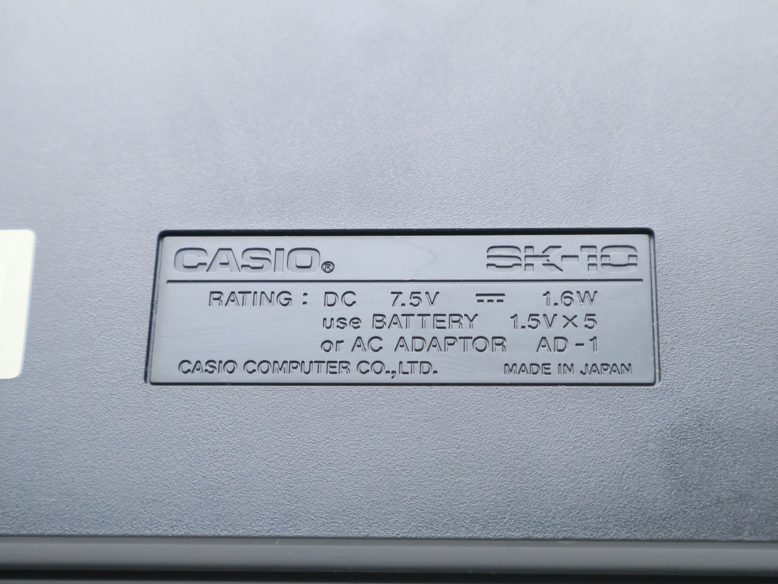 RARE Casio SK-10 Sampling Keyboard 32 Mini-Keys W/Case & Manual - Tested, CLEAN!