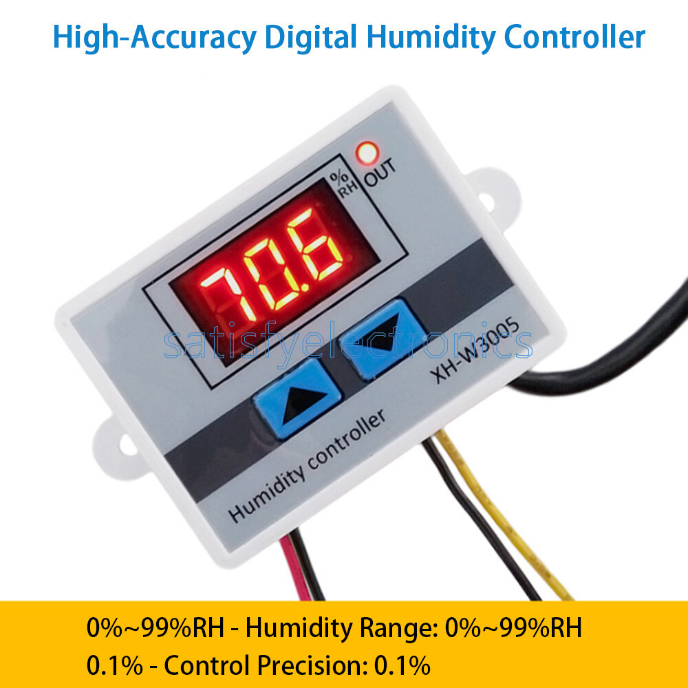 NEW 12V 24V 110-220V Digital LED Humidity Controller Hygrometer Switch Sensor