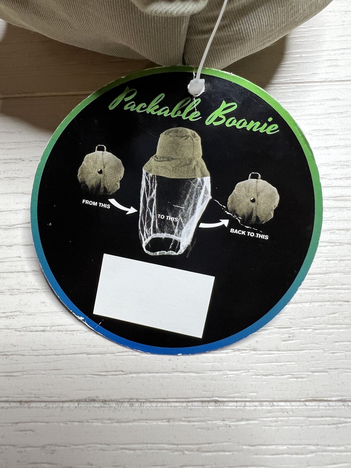 Packable Bucket Boonie With Face Netting Khaki One Size