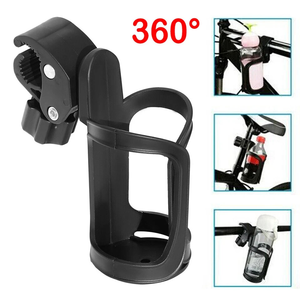 Universal For Wheelchair Walker Rollator Bike Stroller 360° Beverage Cup Holder
