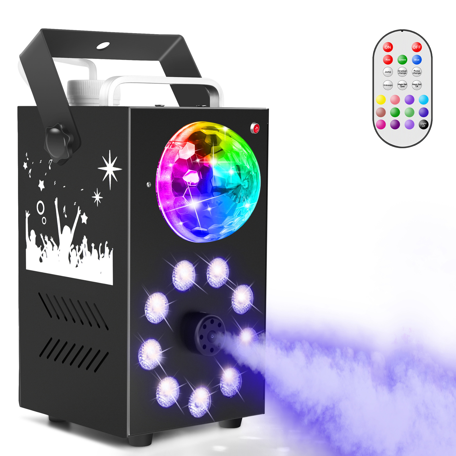 700W LED Fog Smoke Machine Fogger Party Club Disco DJ Effect with Remote Control