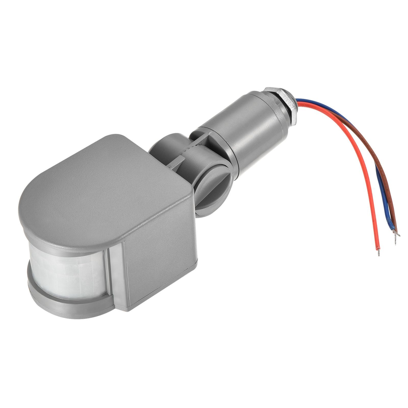 Motion Sensor AC110-240V Infrared PIR Detector Switch Wall Mount Gray