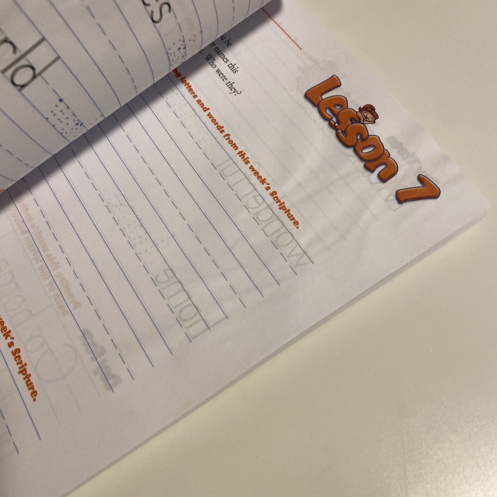 Water Damaged Handwriting T Transition Student Worktext (Reason for Handwriting)