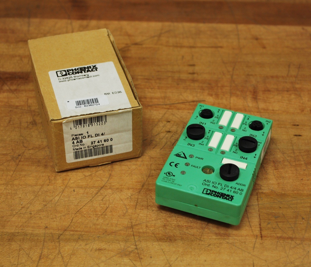 Phoenix Contact ASI IO FL DI 4/4 AB InterBus 2741600 - USED