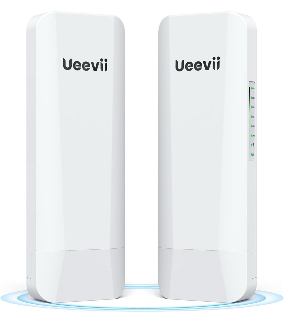 Ueevii 5.8GHz Dual 100Mbps Wireless  WiFi Bridge, 2KM For Extended Network