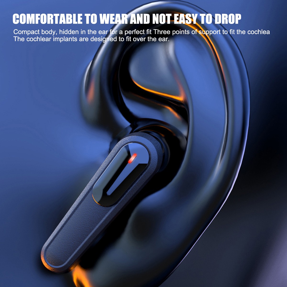 TWS Bluetooth 5.3 Earbuds Headset Wireless Noise Cancelling with Charging Case _