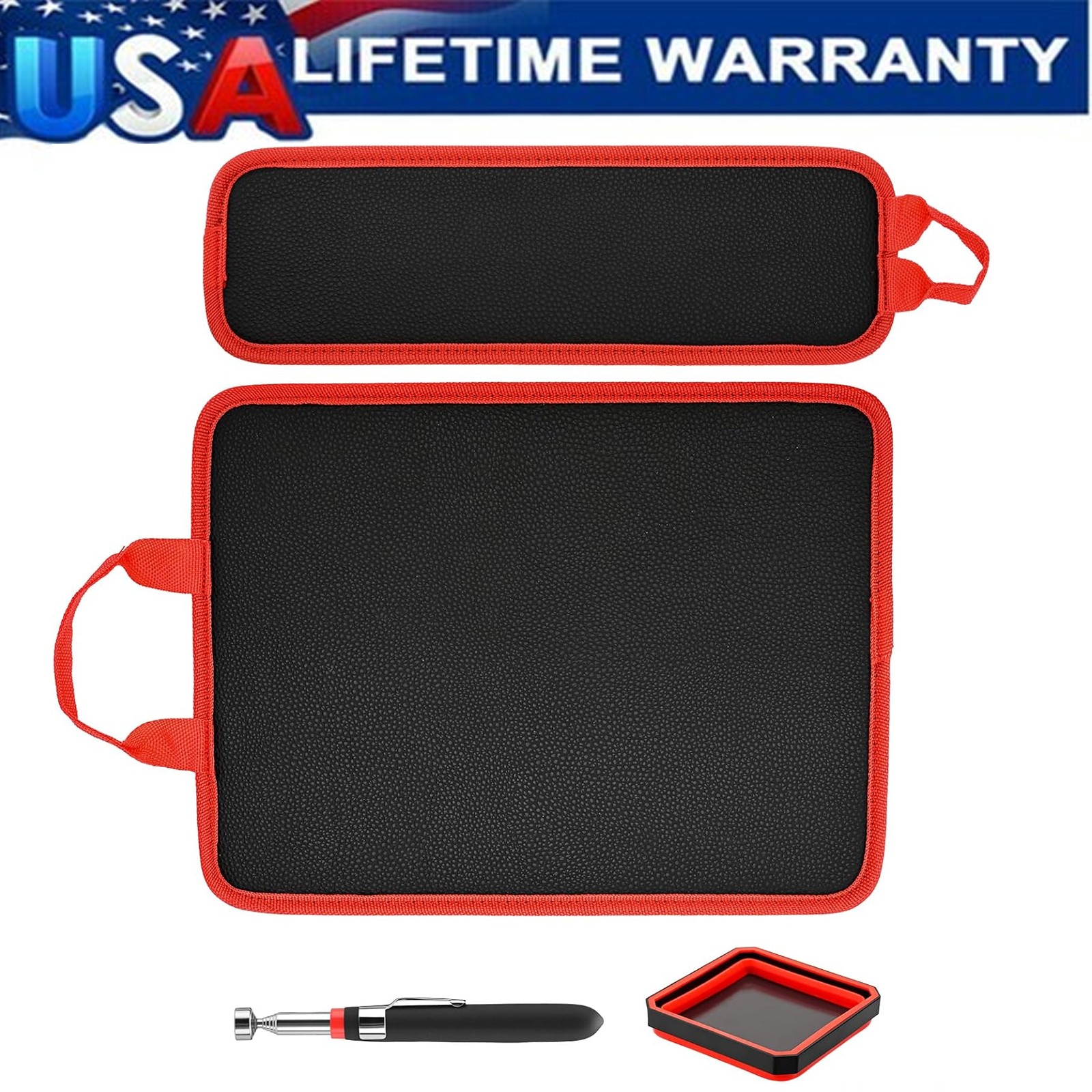 2 Magnetic Tool Mats & 1 Magnetic Parts Trays & 15 lb Telescoping Pickup Pen Kit