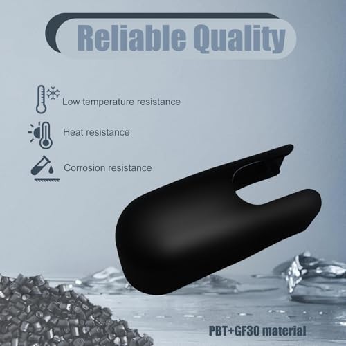 Rear Windshield Wiper Arm Nut, Rear Windshield Wiper Arm Cover Cap Compatible