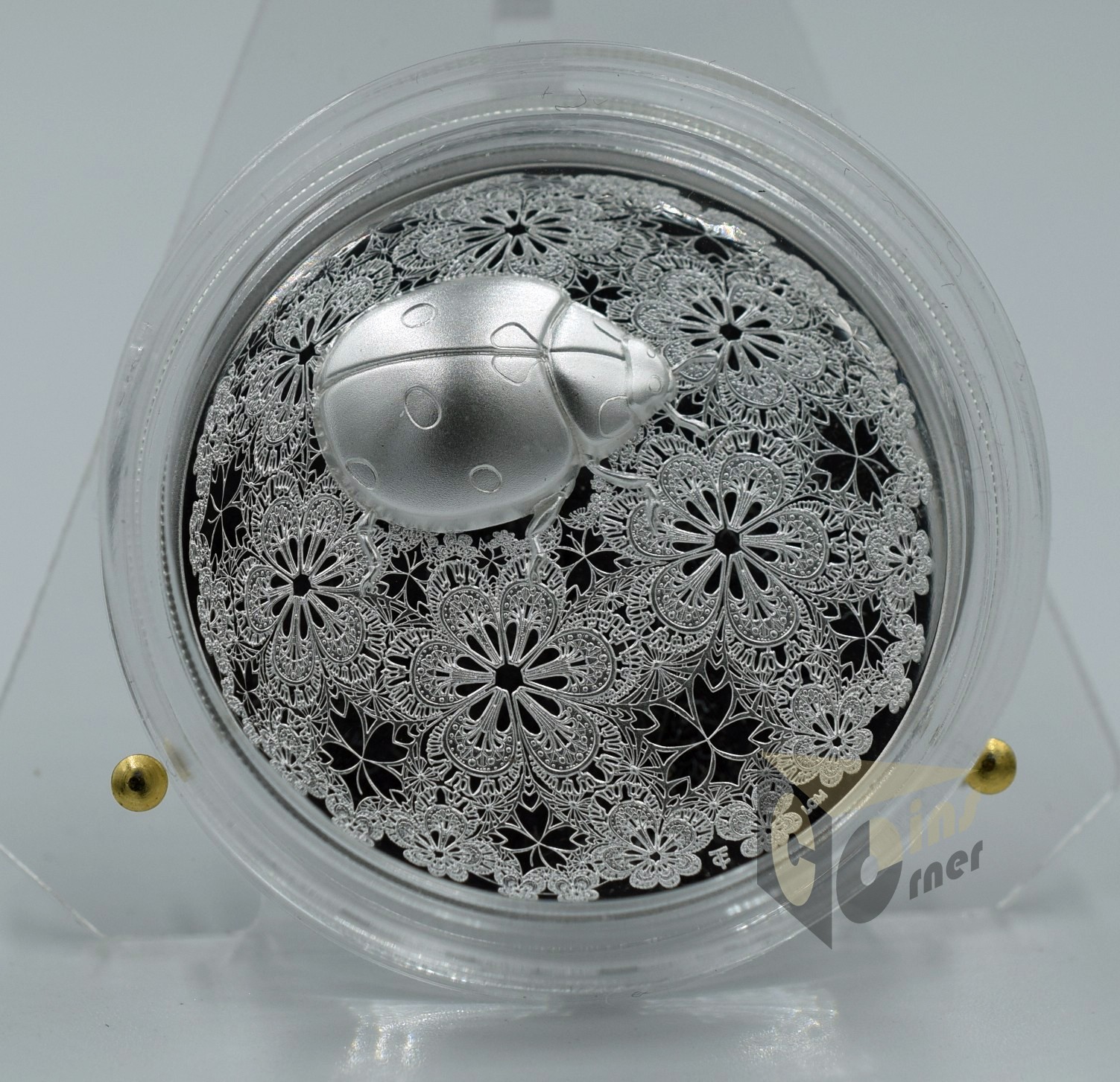 Liberia 2024 Ladybird Entoma  2 oz Proof Silver Coin