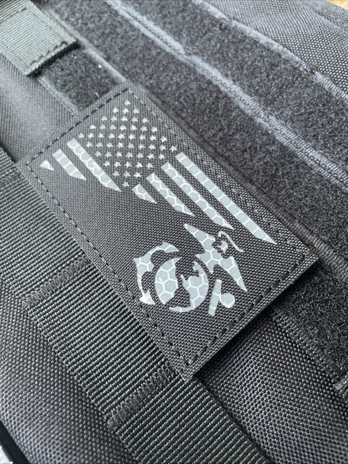IR Marine Semper Fi USMC Corps Military Combat Tactical patch Black