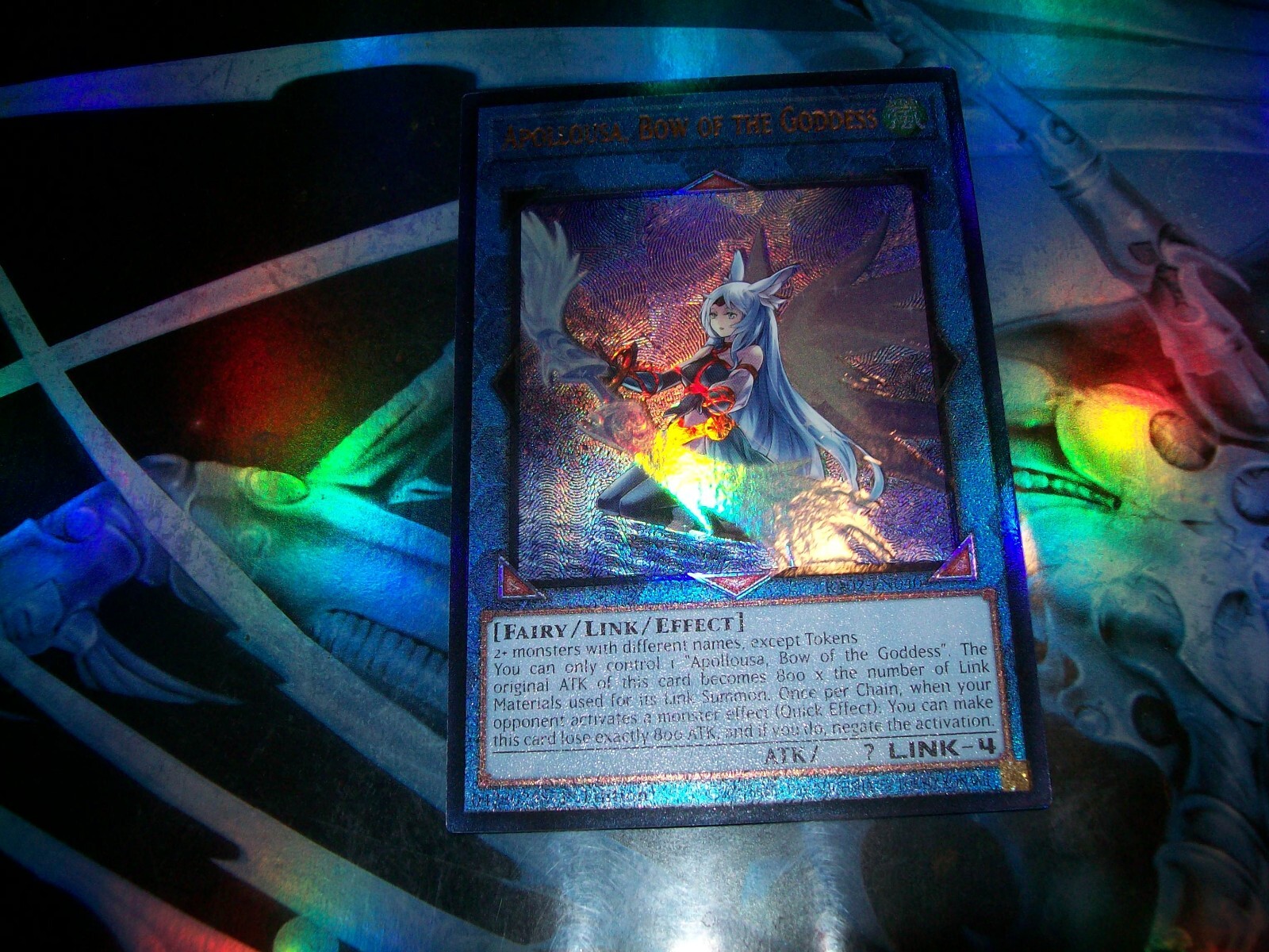 Apollousa, Bow of the Goddess 1st Edition Prismatic Ultimate Rare RA02-EN040