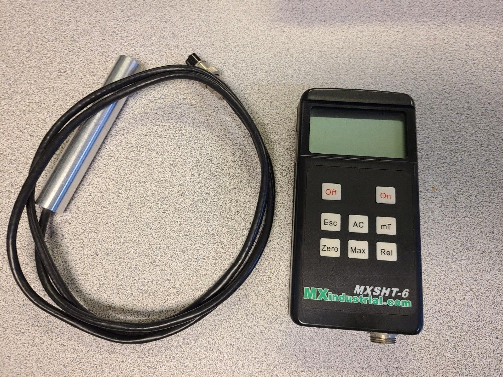 MXI-SHT-6 digital gauss meter - with metal probe comes with soft case