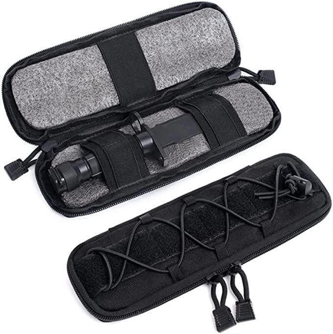 Tactical Molle Pouch Military Knife Sheath Waist Pack EDC Tool Flashlight Holder