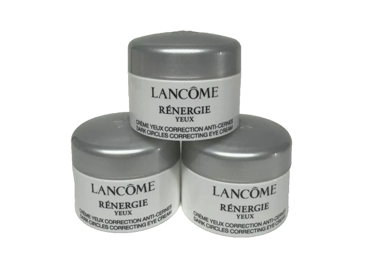 3 X Lancome Renergie Yeux Dark Circles Correcting Eye Cream 0.16 oz 5ml NWOB