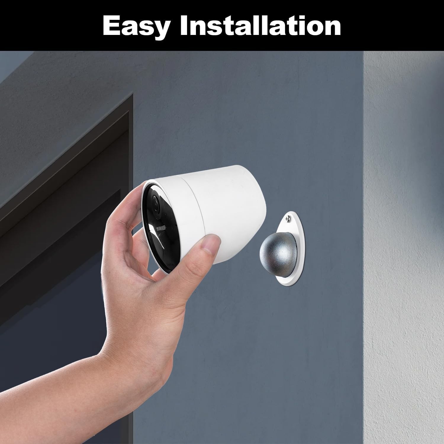 2 Pack Metal Wall Mount for SimpliSafe Wireless Outdoor Security Camera White