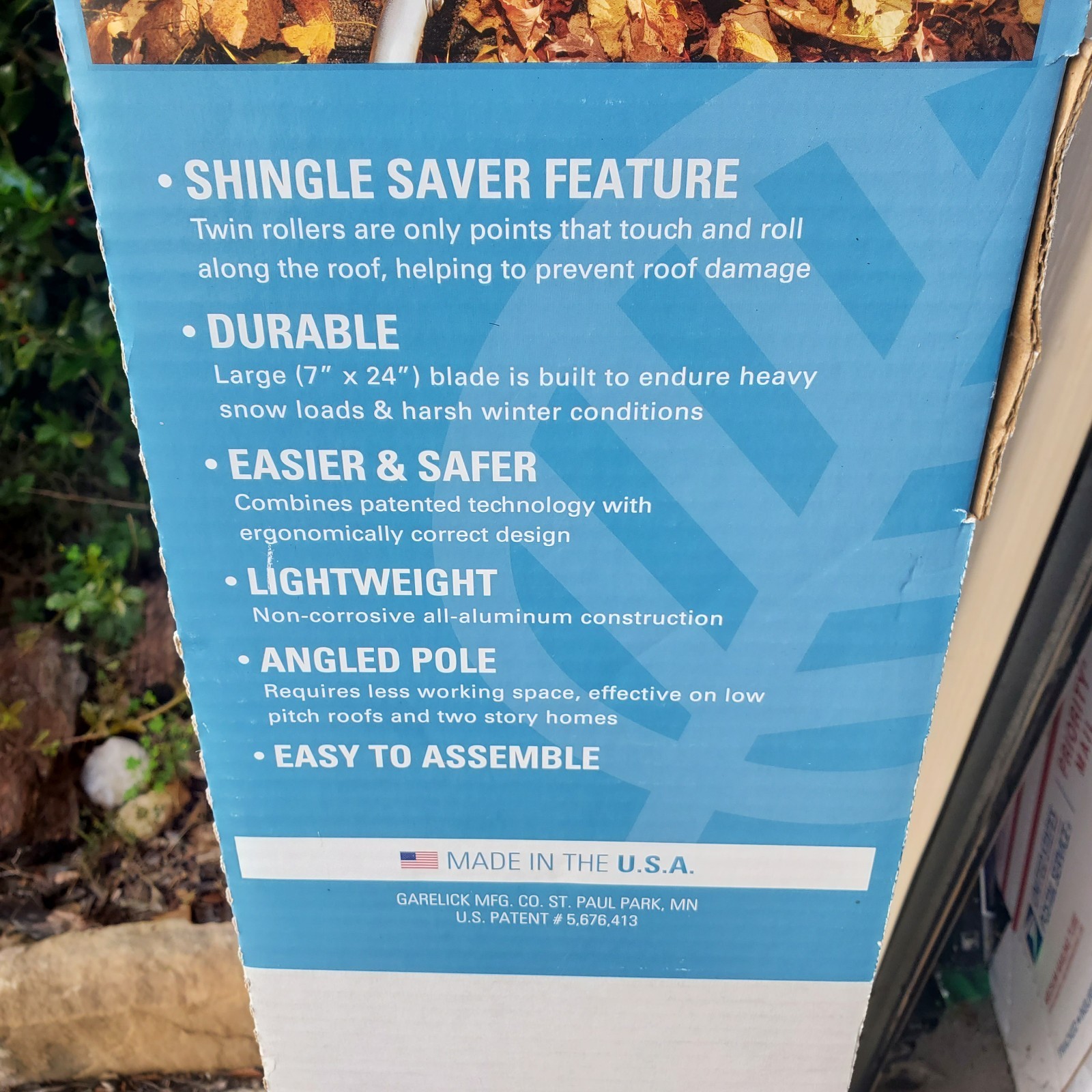 Snow & Leaf Aluminum Combo Roof Rake