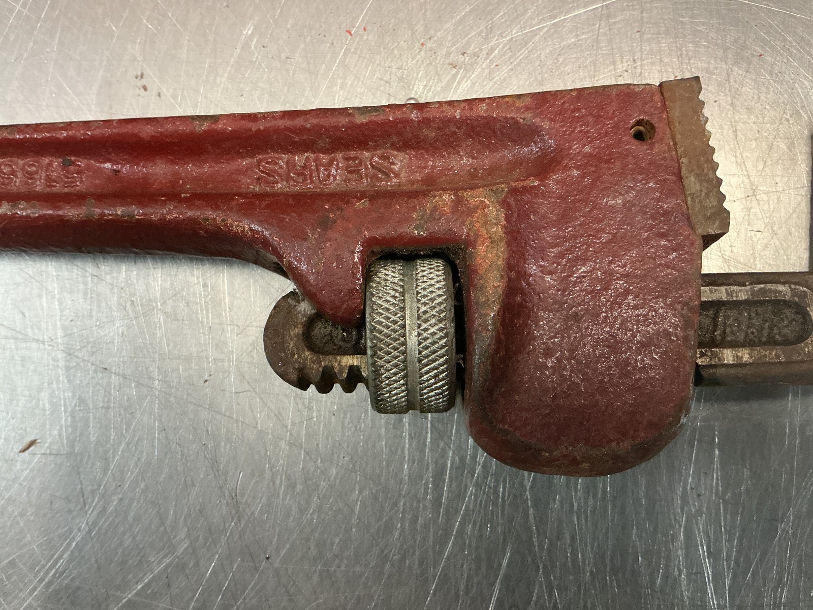 Sears Heavy Duty Pipe Wrench 51666 10”