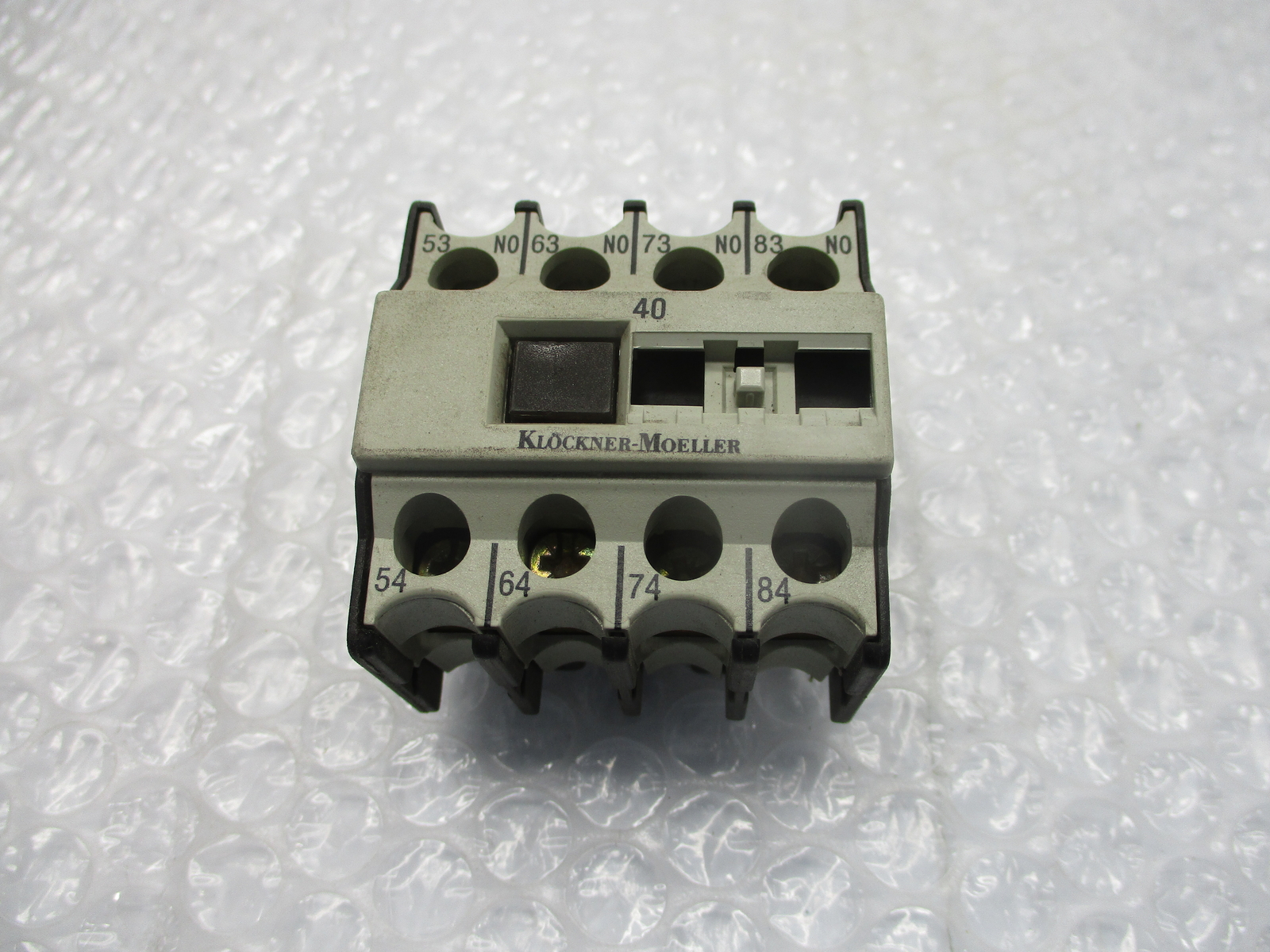 KLOCKNER MOELLER 40DIL AUXILIARY CONTACT BLOCK NSNP