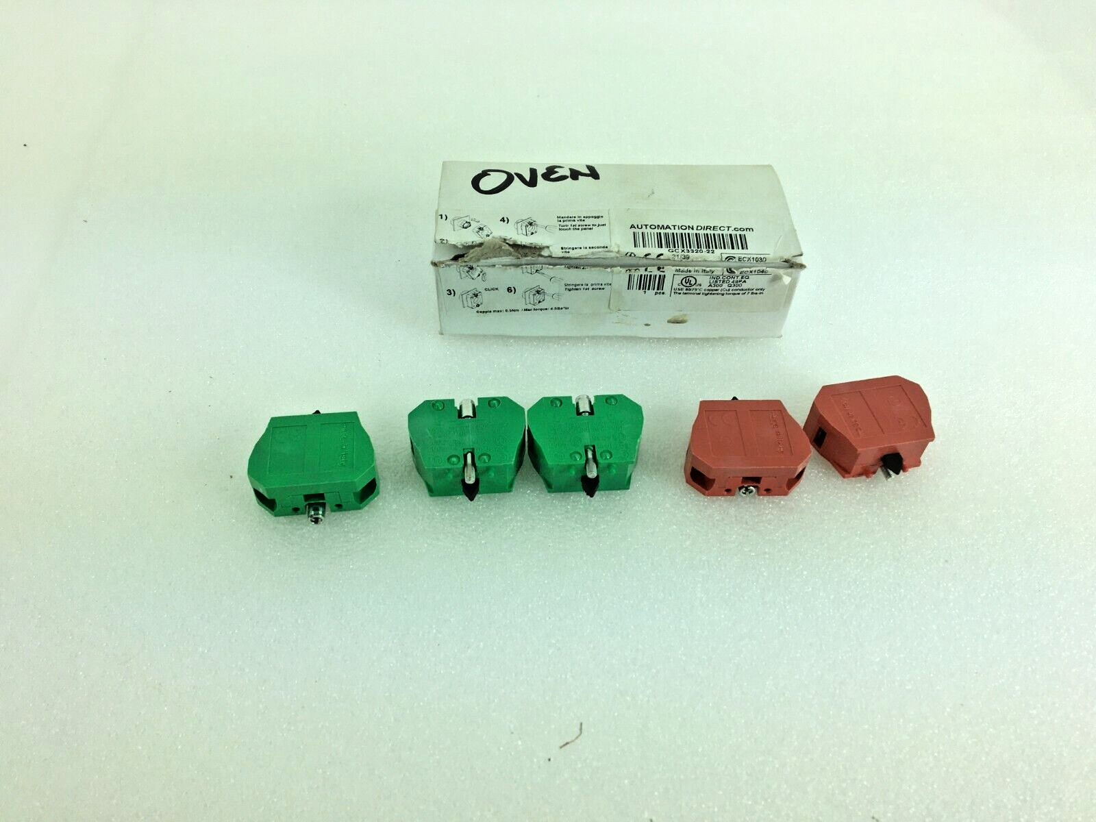 AUTOMATION DIRECT ECX 1040 (3 ea.) & ECX-1030 (2 ea.) BLOCKS