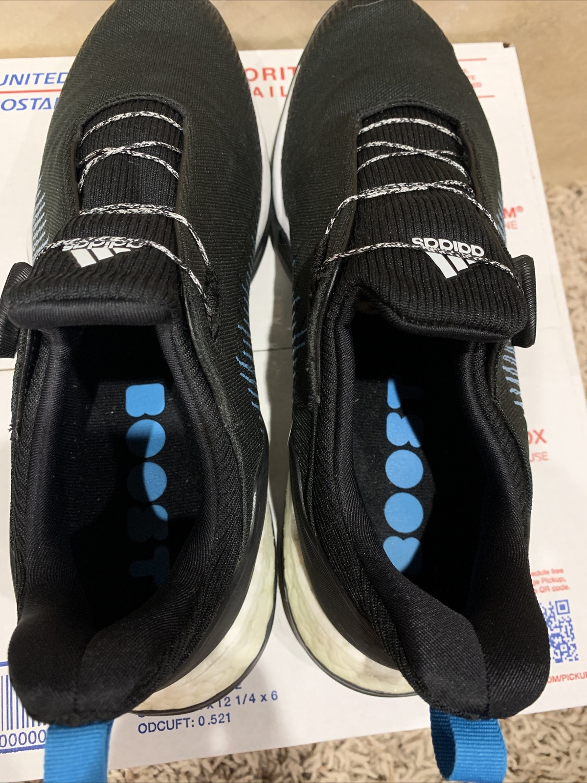 Adidas Boa Golf Shoes Boost 7.5 Black Blue