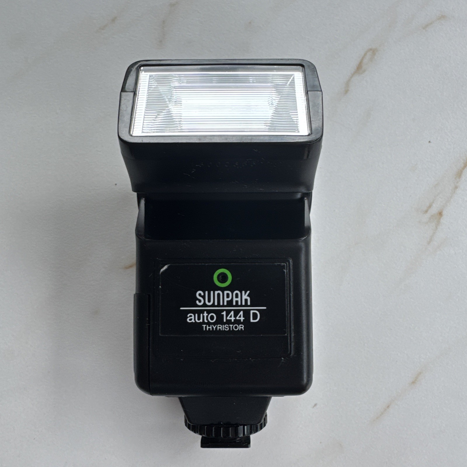 Sunpak Auto 144D Thyristor Shoe Mount Camera Flash Tested Working Vintage