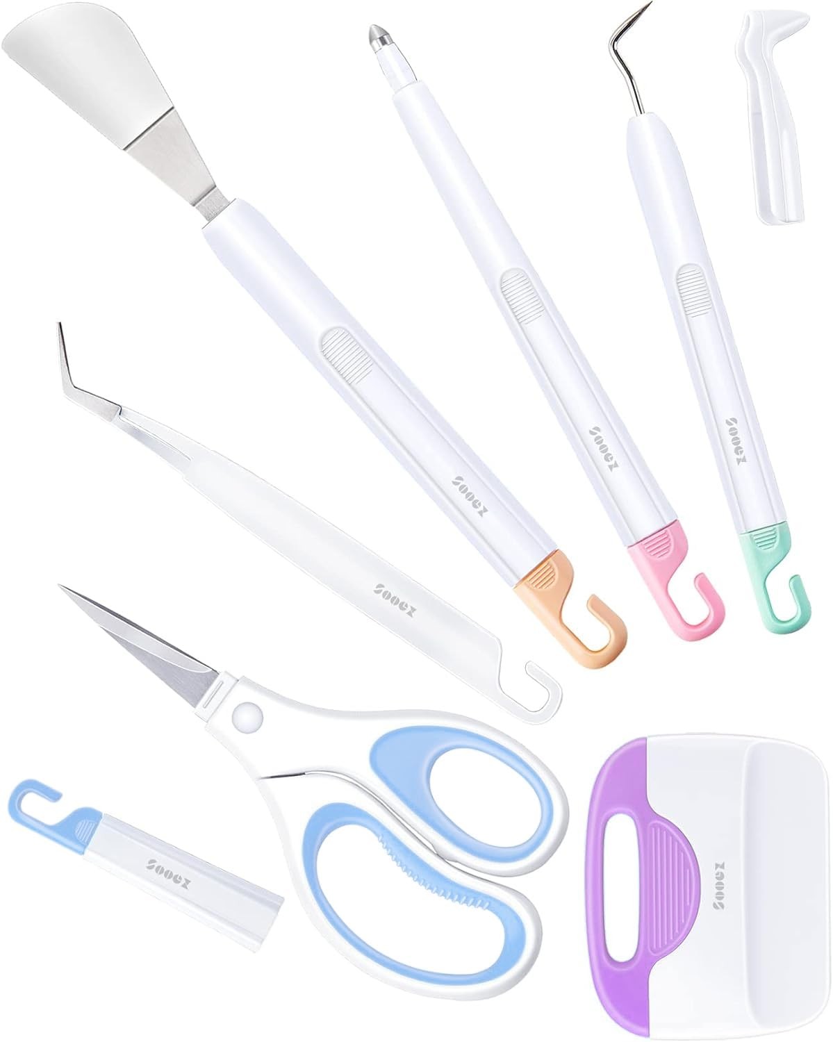 Sooez Weeding Tools for Vinyl, 6PCS Basic 1 Count(Pack of 1), Colored