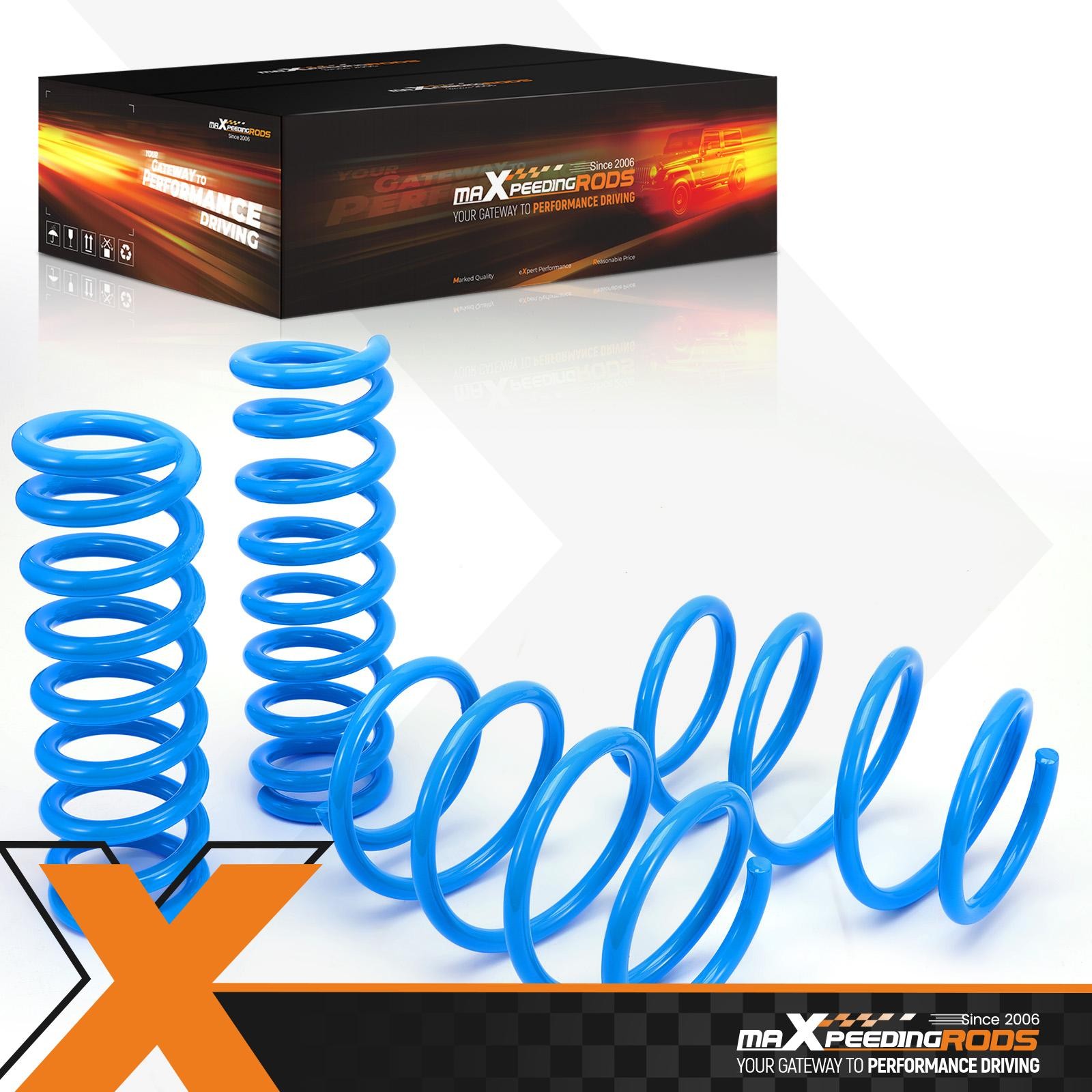 F&R Lowering Sport Springs For BMW 3 4 Series Sedan Coupe F30 F32 2012-2020